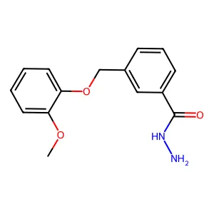 3-[(2-Methoxyphenoxy)methyl]benzohydrazide structure
