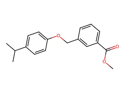 Methyl 3-[(4-isopropylphenoxy)methyl]benzoate structure