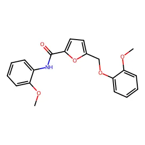 5-((2-Methoxyphenoxy)methyl)-N-(2-methoxyphenyl)furan-2-carboxamide structure