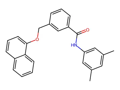 N-(3,5-dimethylphenyl)-3-[(1-naphthyloxy)methyl]benzamide structure