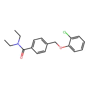 4-[(2-chlorophenoxy)methyl]-N,N-diethylbenzamide structure