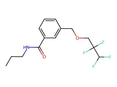 N-propyl-3-[(2,2,3,3-tetrafluoropropoxy)methyl]benzamide structure
