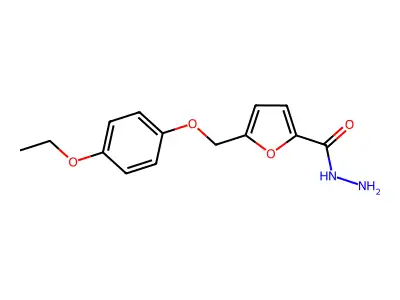 5-[(4-Ethoxyphenoxy)methyl]furan-2-carbohydrazide structure