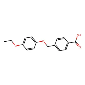 4-[(4-Ethoxyphenoxy)methyl]benzoic acid structure