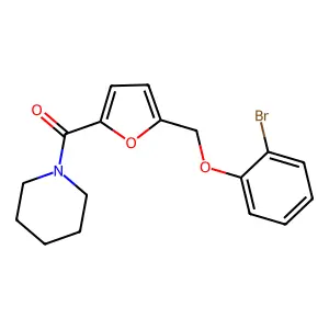 [5-[(2-Bromophenoxy)methyl]-2-furanyl]-1-piperidinylmethanone structure