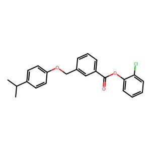 2-Chlorophenyl 3-[(4-isopropylphenoxy)methyl]benzoate structure