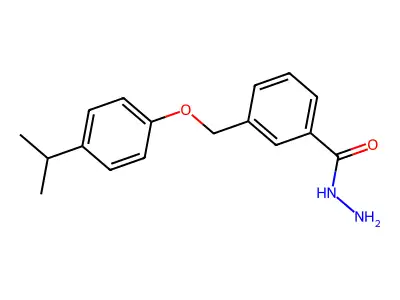 3-[(4-Isopropylphenoxy)methyl]benzohydrazide structure