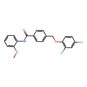 4-[(2,4-dichlorophenoxy)methyl]-N-(2-methoxyphenyl)benzamide structure