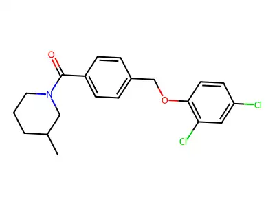 [4-[(2,4-Dichlorophenoxy)methyl]phenyl]-(3-methylpiperidin-1-yl)methanone structure