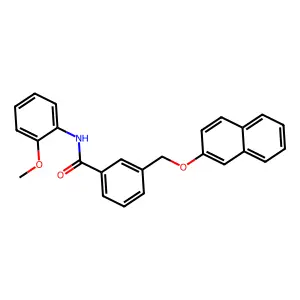 N-(2-methoxyphenyl)-3-[(2-naphthyloxy)methyl]benzamide structure