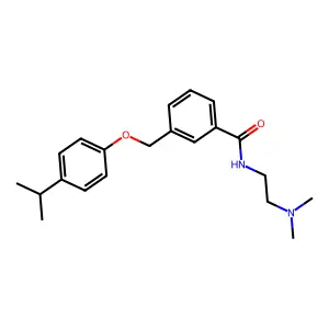 N-[2-(dimethylamino)ethyl]-3-[(4-isopropylphenoxy)methyl]benzamide structure