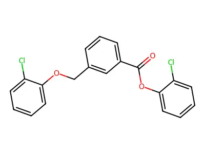 2-Chlorophenyl 3-[(2-chlorophenoxy)methyl]benzoate structure