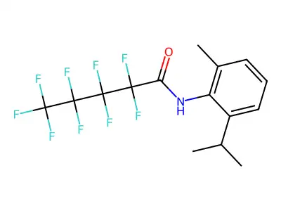 2,2,3,3,4,4,5,5,5-nonafluoro-N-(2-isopropyl-6-methylphenyl)pentanamide structure