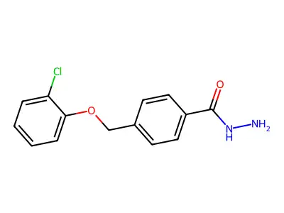 4-[(2-Chlorophenoxy)methyl]benzohydrazide structure
