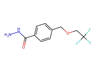4-[(2,2,2-Trifluoroethoxy)methyl]benzohydrazide structure