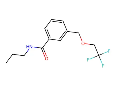 N-propyl-3-[(2,2,2-trifluoroethoxy)methyl]benzamide structure