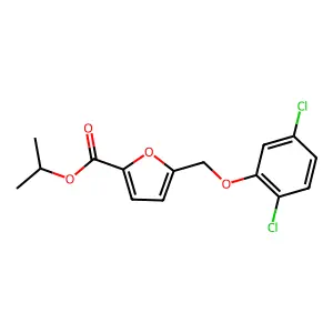 Propan-2-yl 5-[(2,5-dichlorophenoxy)methyl]furan-2-carboxylate structure