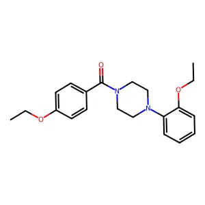1-(4-Ethoxybenzoyl)-4-(2-ethoxyphenyl)piperazine structure