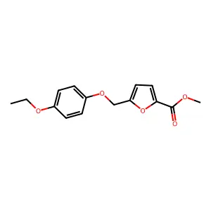 Methyl 5-[(4-ethoxyphenoxy)methyl]-2-furoate structure