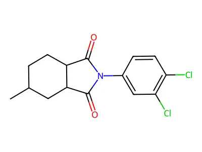2-(3,4-dichlorophenyl)-5-methylhexahydro-1H-isoindole-1,3(2H)-dione structure