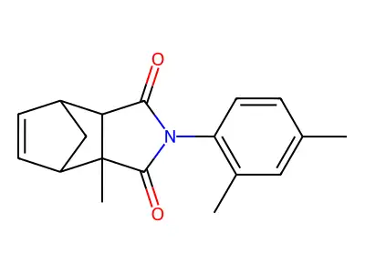 2-(2,4-dimethylphenyl)-3a-methyl-3a,4,7,7a-tetrahydro-1H-4,7-methanoisoindole-1,3(2H)-dione structure