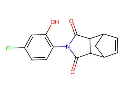 4-(4-Chloro-2-hydroxyphenyl)-4-azatricyclo[5.2.1.0~2,6~]dec-8-ene-3,5-dione structure