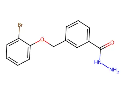 3-[(2-Bromophenoxy)methyl]benzohydrazide structure
