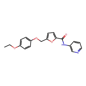 5-[(4-ethoxyphenoxy)methyl]-N-pyridin-3-yl-2-furamide structure