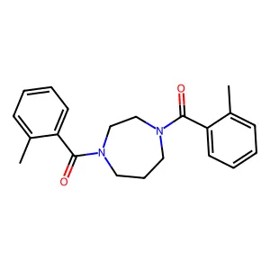 1,4-Bis(2-methylbenzoyl)-1,4-diazepane structure