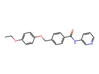 4-[(4-ethoxyphenoxy)methyl]-N-pyridin-3-ylbenzamide structure