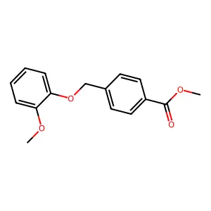Methyl 4-[(2-methoxyphenoxy)methyl]benzoate structure