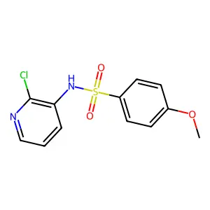 N-(2-chloro-3-pyridinyl)-4-methoxybenzenesulfonamide structure