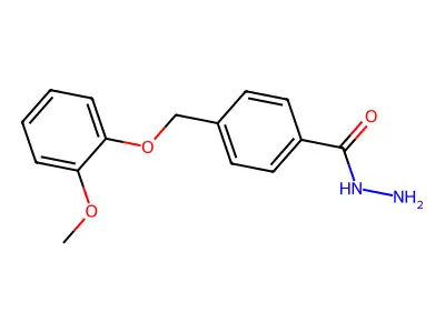 4-[(2-Methoxyphenoxy)methyl]benzohydrazide structure