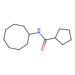 N-cyclooctylcyclopentanecarboxamide structure
