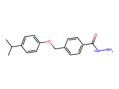 4-[(4-Isopropylphenoxy)methyl]benzohydrazide structure