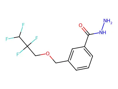 3-[(2,2,3,3-Tetrafluoropropoxy)methyl]benzohydrazide structure