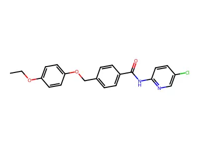N-(5-chloropyridin-2-yl)-4-[(4-ethoxyphenoxy)methyl]benzamide structure
