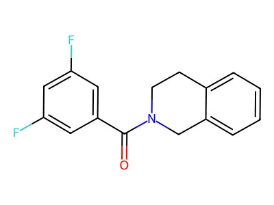 (3,5-difluorophenyl)-(3,4-dihydro-1H-isoquinolin-2-yl)methanone structure