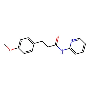 3-(4-methoxyphenyl)-N-(2-pyridinyl)propanamide structure