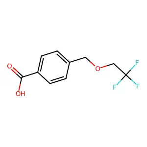 4-[(2,2,2-Trifluoroethoxy)methyl]benzoic acid structure