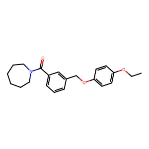 Azepan-1-yl-[3-[(4-ethoxyphenoxy)methyl]phenyl]methanone structure