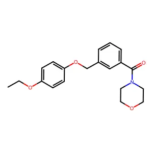 4-{3-[(4-Ethoxyphenoxy)methyl]benzoyl}morpholine structure