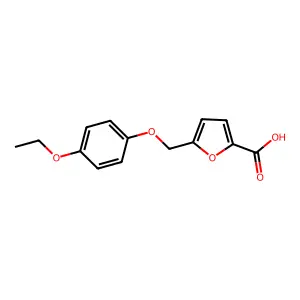 5-[(4-Ethoxyphenoxy)methyl]-2-furoic acid structure