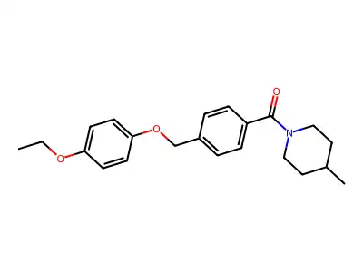 [4-[(4-Ethoxyphenoxy)methyl]phenyl]-(4-methylpiperidin-1-yl)methanone structure