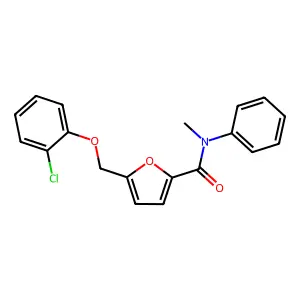 5-((2-Chlorophenoxy)methyl)-N-methyl-N-phenylfuran-2-carboxamide structure