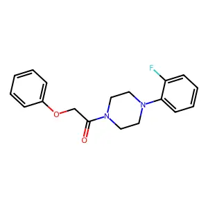 1-(2-Fluorophenyl)-4-(phenoxyacetyl)piperazine structure
