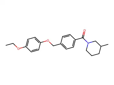 (4-((4-Ethoxyphenoxy)methyl)phenyl)(3-methylpiperidin-1-yl)methanone structure