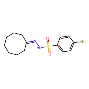 4-bromo-N'-cyclooctylidenebenzenesulfonohydrazide structure