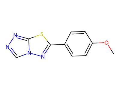 6-(4-Methoxyphenyl)[1,2,4]triazolo[3,4-b][1,3,4]thiadiazole structure