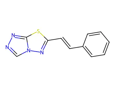 6-(2-Phenylethenyl)-[1,2,4]triazolo[3,4-b][1,3,4]thiadiazole structure